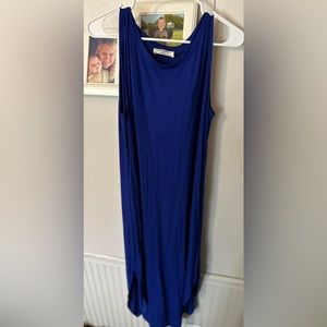Maxi Blue Tank T-Shirt Dress